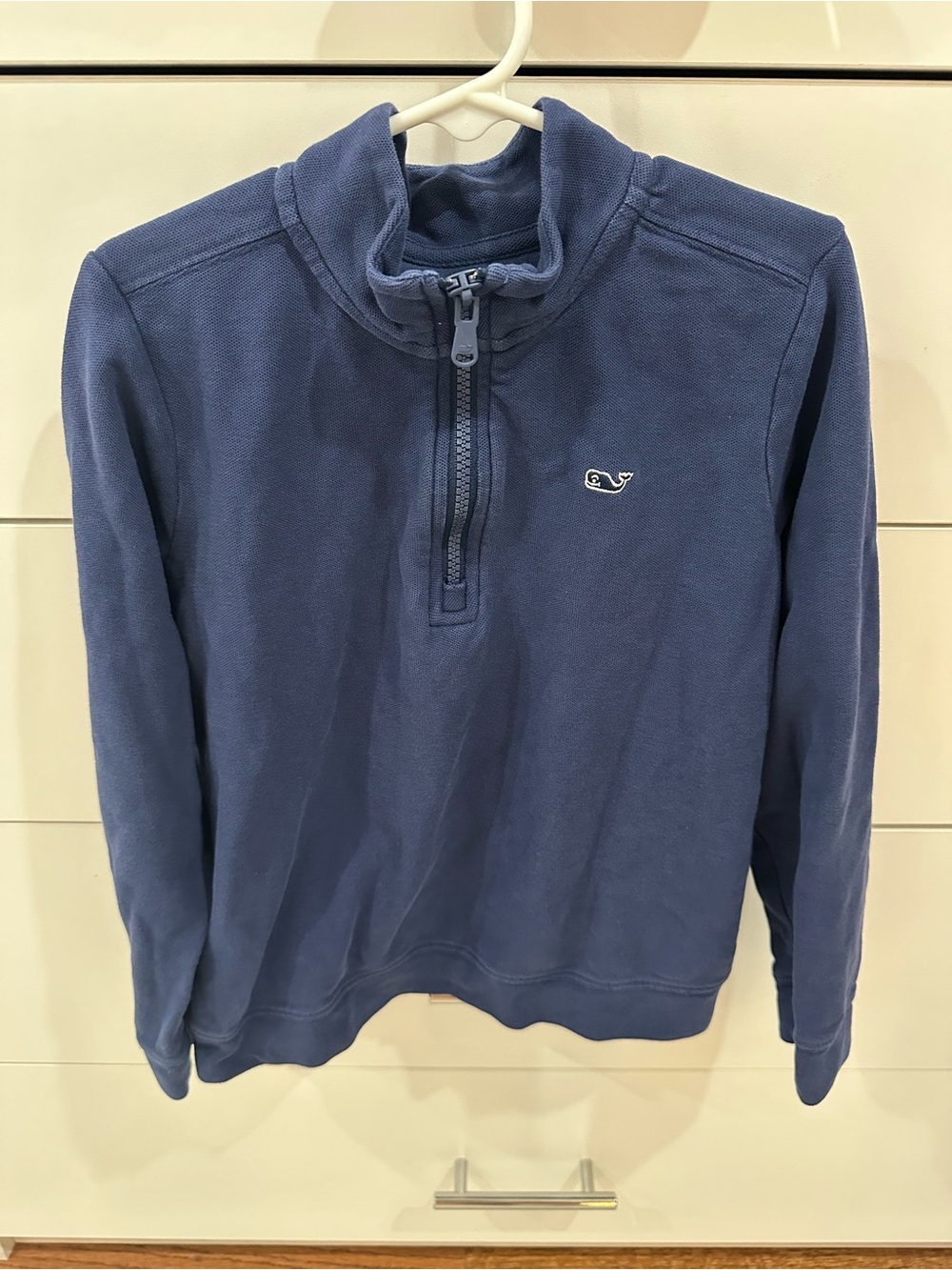 Vineyard Vines Boys Navy Quarter-Zip Pullover Sweater Size 7